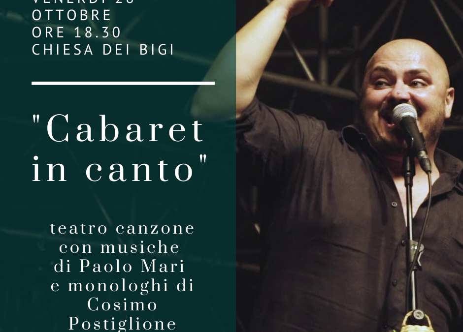 Grosseto – 28/10/2022 – Performance “Cabaret in-canto”